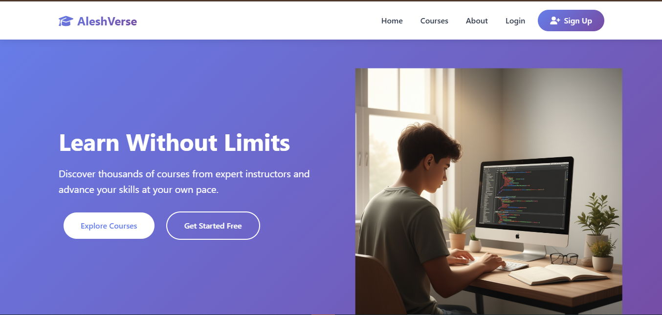 Aleshverse Learning Platform